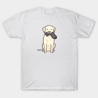 Labrador dog eating sock T-Shirt